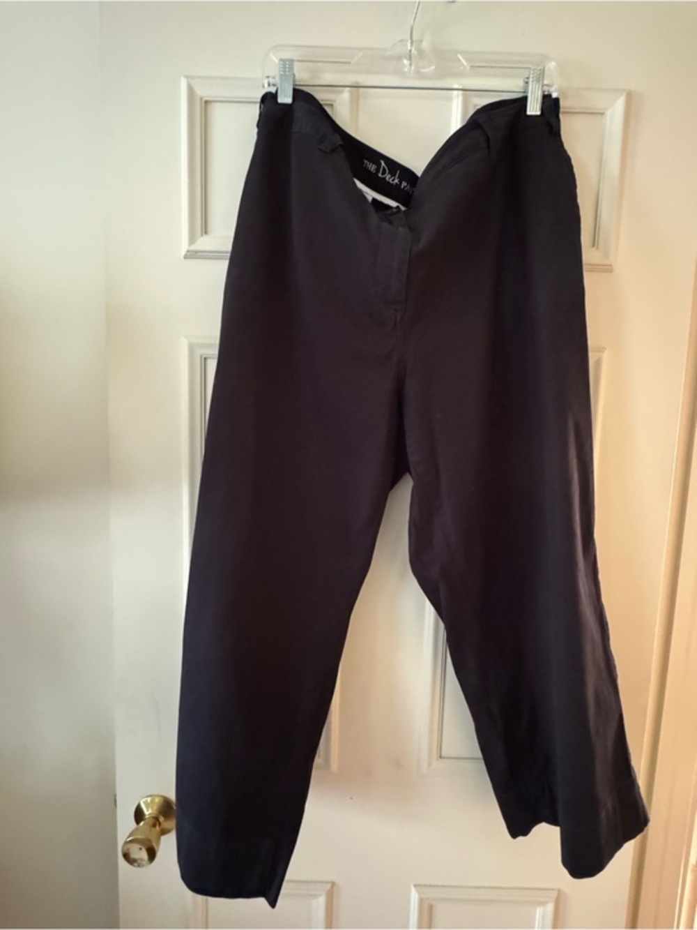 Talbots  Black Wide Leg Deck Pants Size 20w